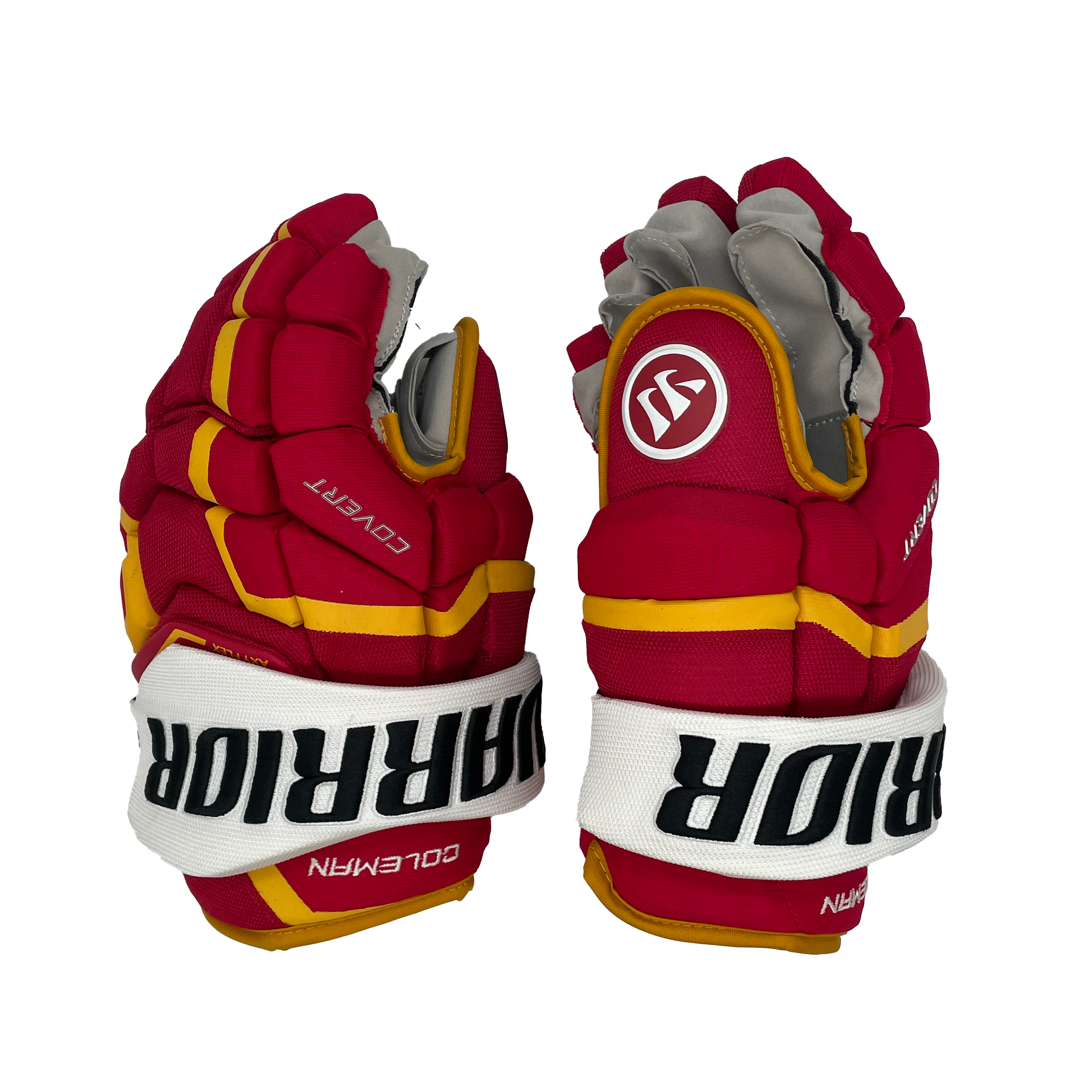 Warrior Covert QRL - Gant NHL Pro Stock - Blake Coleman (Rouge/Jaune/Blanc)